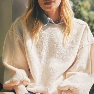 Anthropologie Sherpa Sweatshirt